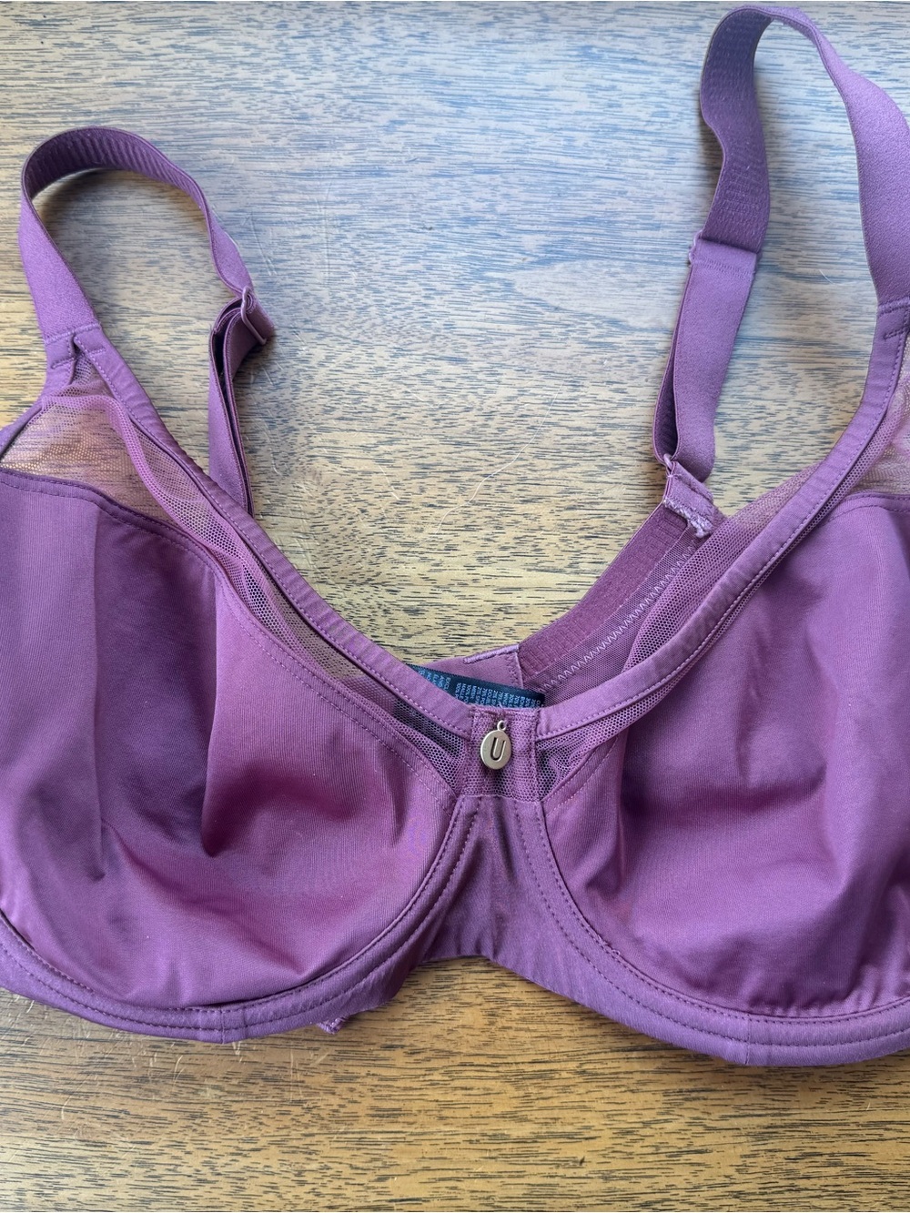 Understance mauve pink underwire bra